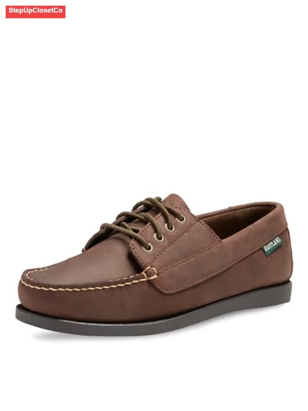 Women's Leather Lace-Up Camp Moc Fringe Loafers Flat Casual Shoes